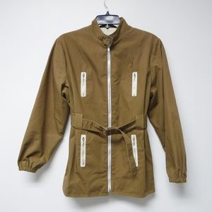 VTG 50s Weather Winky belted brown jacket